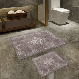 Mijölnir Juego de alfombras de baño Taupe Grey